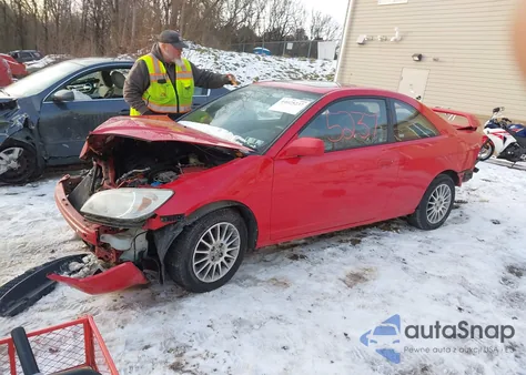2005 Honda Civic Ex z USA, uszkodzony, nr VIN 1HGEM22945L002889